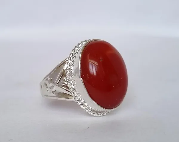 Red_Agate_White_Metal_Aqeeq_Ring_For_Men_,_Sword_Ring