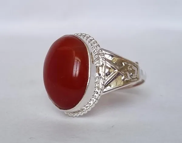 Red_Agate_White_Metal_Aqeeq_Ring_For_Men_,_Sword_Ring