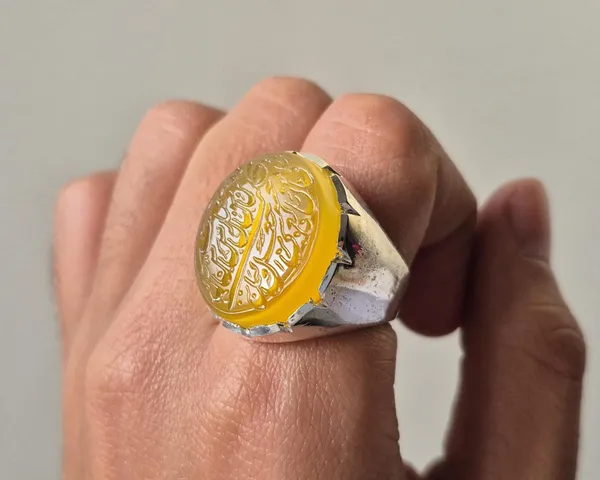 Yellow_Agate_German_Silver_Islamic_Calligraphy_Ring_For_Men_,_Irani_Calligraphy_Ring