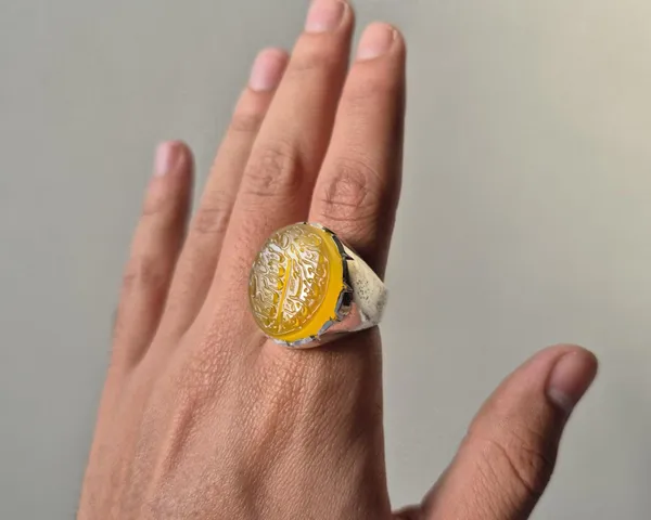 Yellow_Agate_German_Silver_Islamic_Calligraphy_Ring_For_Men_,_Irani_Calligraphy_Ring