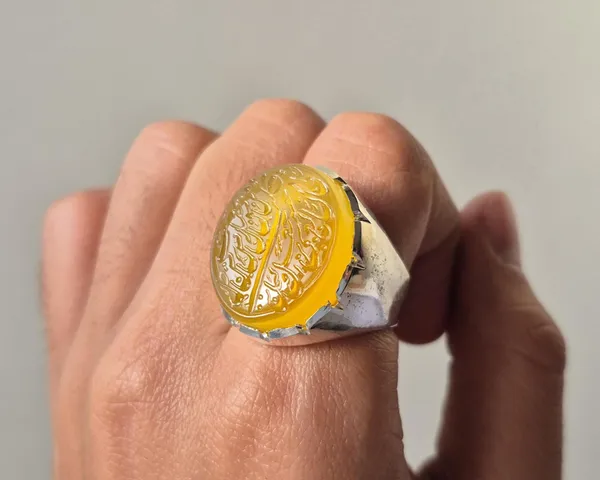 Yellow_Agate_German_Silver_Islamic_Calligraphy_Ring_For_Men_,_Irani_Calligraphy_Ring