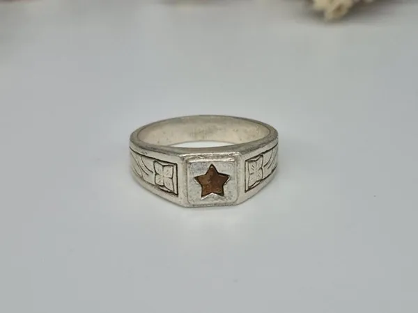 German_Silver_Handcrafted_Star_Ring_For_Men