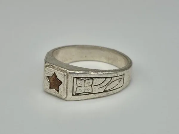 German_Silver_Handcrafted_Star_Ring_For_Men