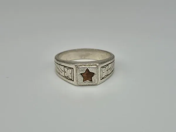 German_Silver_Handcrafted_Star_Ring_For_Men