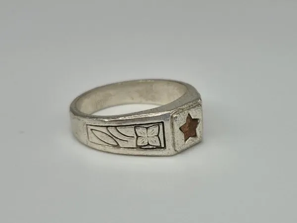 German_Silver_Handcrafted_Star_Ring_For_Men
