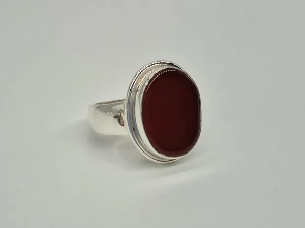Red_Agate_Sterling_Silver_Ring_For_Men_,_(25_Silver_Ring