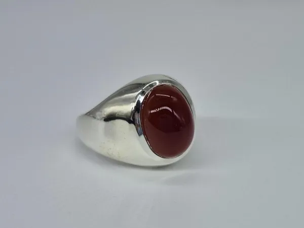 Red_Agate_Sterling_Silver_Handcrafted_Ring_For_Men_,_Aqeeq_Ring_