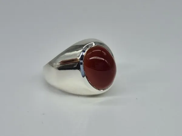 Red_Agate_Sterling_Silver_Handcrafted_Ring_For_Men_,_Aqeeq_Ring_