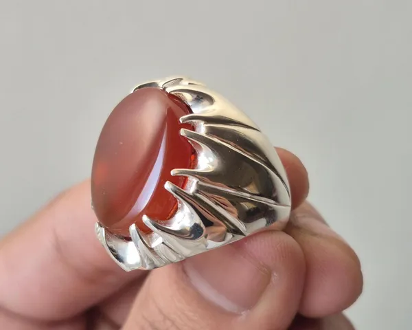 Red_Agate_Sterling_Silver_Handmade_Ring_For_Men_,_Carnelian_Aqeeq_Silver_Ring_