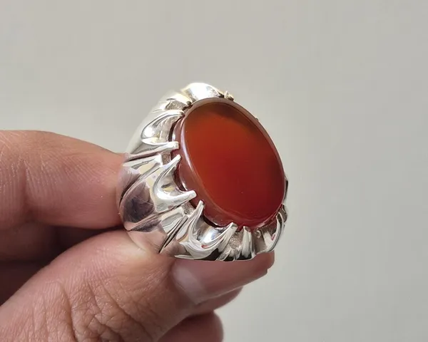 Red_Agate_Sterling_Silver_Handmade_Ring_For_Men_,_Carnelian_Aqeeq_Silver_Ring_