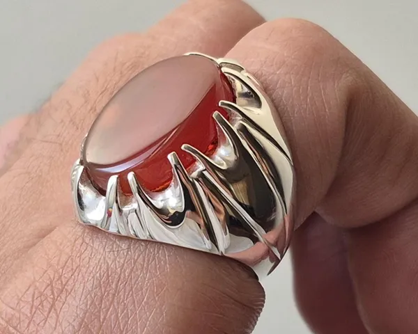 Red_Agate_Sterling_Silver_Handmade_Ring_For_Men_,_Carnelian_Aqeeq_Silver_Ring_