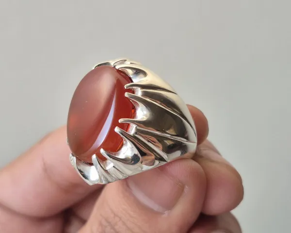 Red_Agate_Sterling_Silver_Handmade_Ring_For_Men_,_Carnelian_Aqeeq_Silver_Ring_