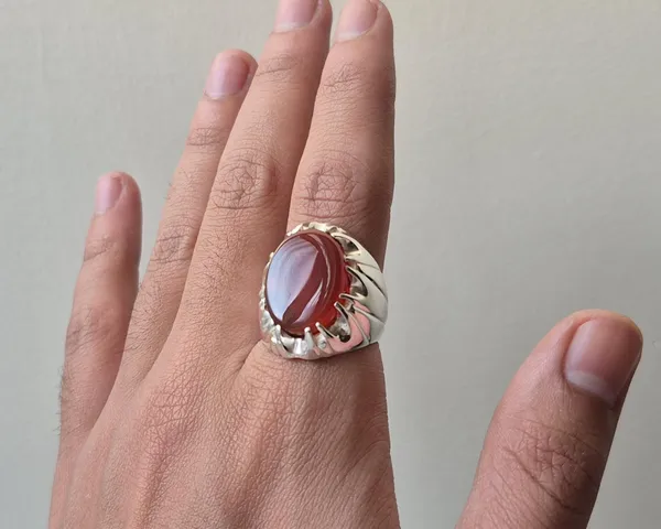 Red_Agate_Sterling_Silver_Handmade_Ring_For_Men_,_Carnelian_Aqeeq_Silver_Ring_