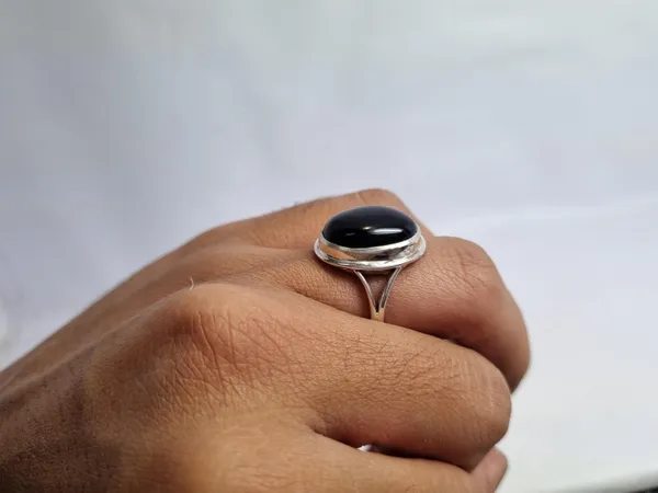 Black_Agate_Sterling_Silver_Handcrafted_Ring_For_Men
