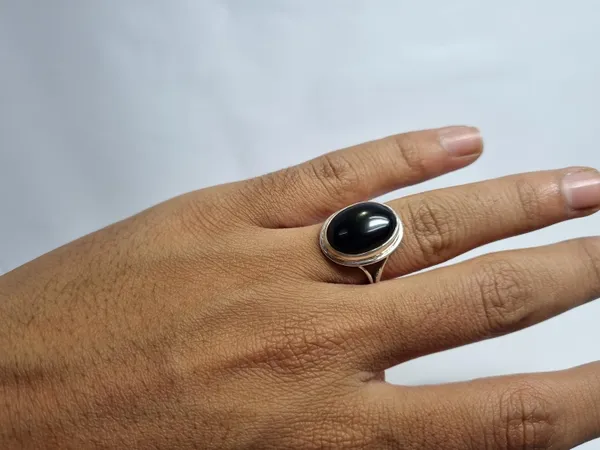Black_Agate_Sterling_Silver_Handcrafted_Ring_For_Men