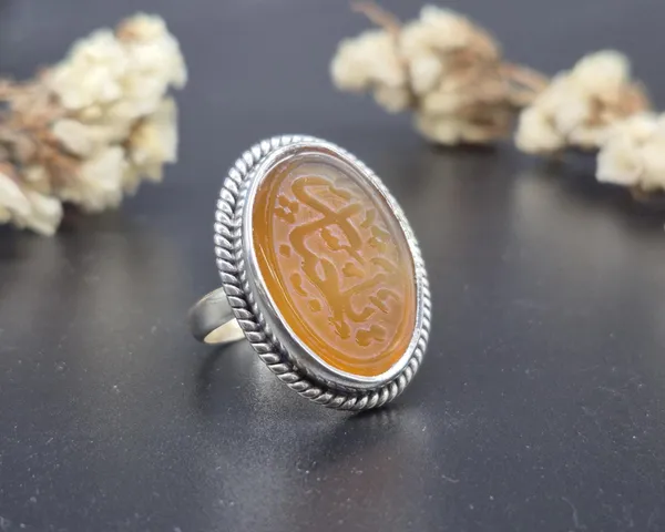 Red_Carnelian_Agate_Sterling_Silver_Ya_Jabbar_Ring_For_Men_,_Aqeeq_Ring