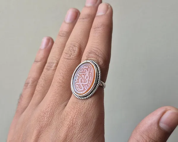 Red_Carnelian_Agate_Sterling_Silver_Ya_Jabbar_Ring_For_Men_,_Aqeeq_Ring