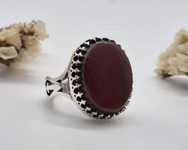 Red_Agate_925_Sterling_Silver_Handcrafted_Ring_For_Men_,_Aqeeq_Silver_Ring