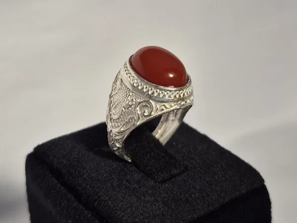 Red_Agate_925_Sterling_Silver_Ali_Engraved_Ring_For_Men_,_Shia_Ring_