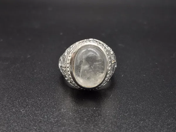 White_Crystal_925_Sterling_Silver_Ali_Engraved_Ring_For_Men