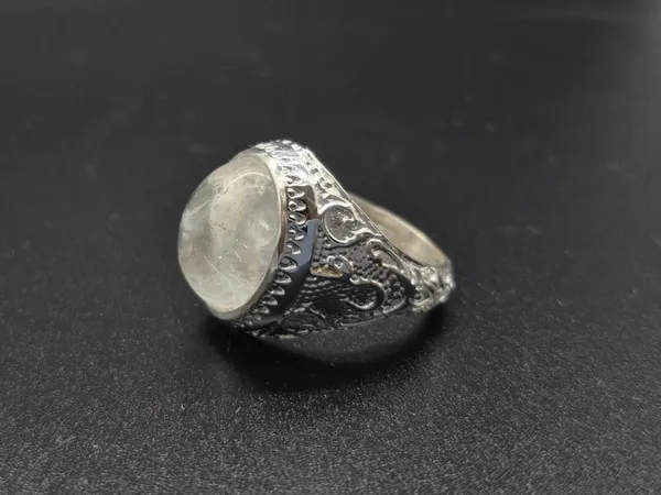 White_Crystal_925_Sterling_Silver_Ali_Engraved_Ring_For_Men