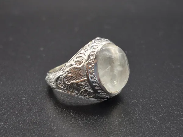White_Crystal_925_Sterling_Silver_Ali_Engraved_Ring_For_Men