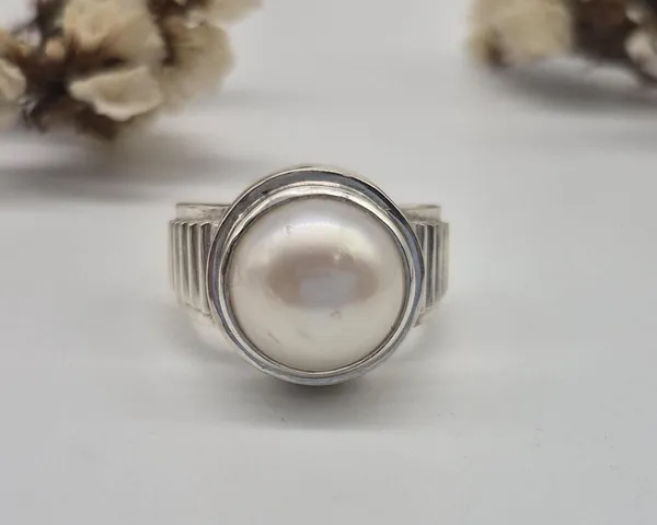 Round_Freshwater_Pearl_925_Sterling_Silver_Handcrafted_Ring_For_Men