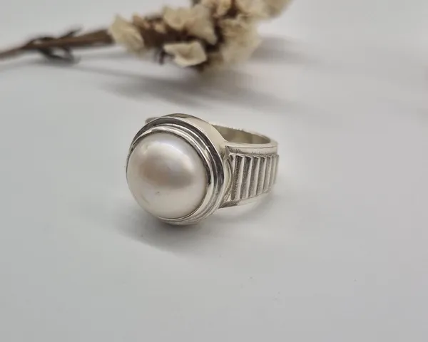Round_Freshwater_Pearl_925_Sterling_Silver_Handcrafted_Ring_For_Men