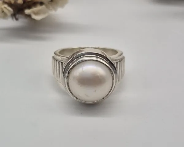 Round_Freshwater_Pearl_925_Sterling_Silver_Handcrafted_Ring_For_Men