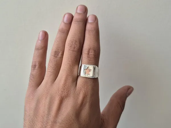 925_Sterling_Silver_Handcrafted_Star_Ring_For_Men