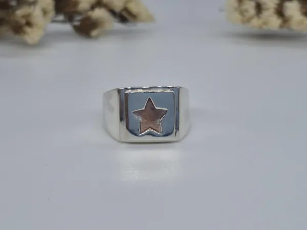 925_Sterling_Silver_Handcrafted_Star_Ring_For_Men