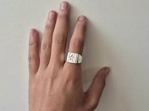 925_Sterling_Silver_Handcrafted_Star_Ring_For_Men