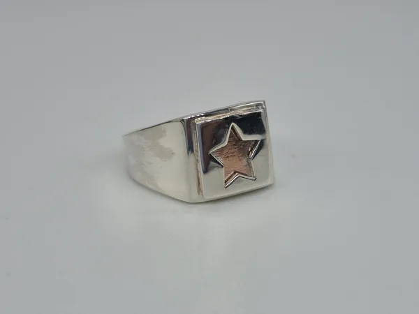 925_Sterling_Silver_Handcrafted_Star_Ring_For_Men