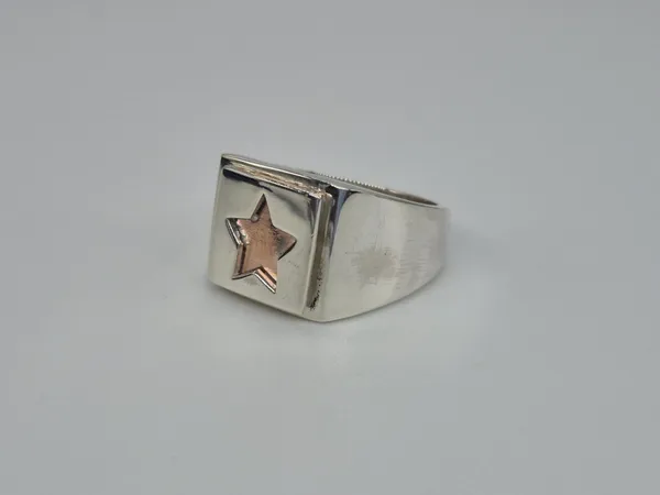 925_Sterling_Silver_Handcrafted_Star_Ring_For_Men
