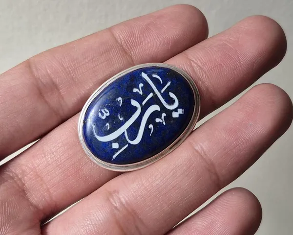 Blue_Lapis_Lazuli_Sterling_Silver_Ya_Rabbi_Calligraphy_Ring_For_Men
