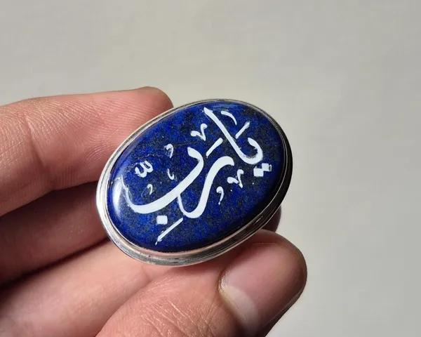 Blue_Lapis_Lazuli_Sterling_Silver_Ya_Rabbi_Calligraphy_Ring_For_Men