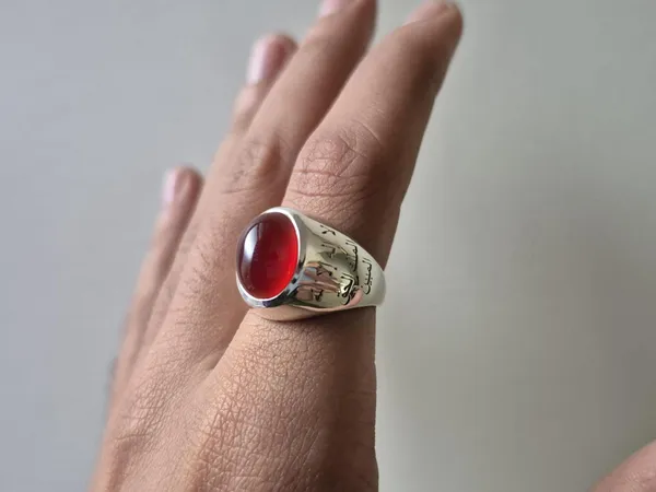 Red_Agate_925_Sterling_Silver_Calligraphy_Ring_For_Men