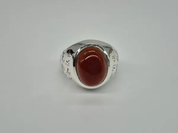 Red_Agate_925_Sterling_Silver_Calligraphy_Ring_For_Men