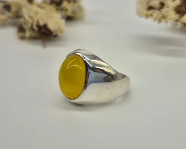 Yellow_Agate_925_Sterling_Silver_Handcrafted_Ring_For_Men_,_Zard_Aqeeq_Ring_