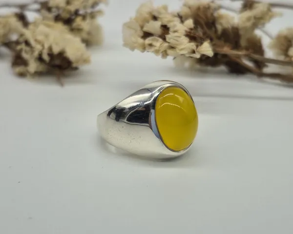 Yellow_Agate_925_Sterling_Silver_Handcrafted_Ring_For_Men_,_Zard_Aqeeq_Ring_