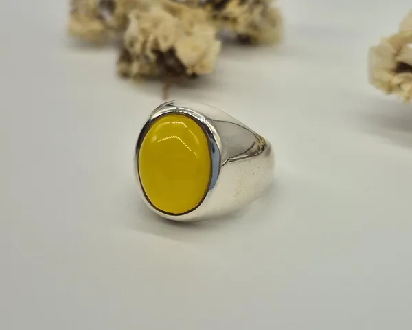 Yellow_Agate_925_Sterling_Silver_Handcrafted_Ring_For_Men_,_Zard_Aqeeq_Ring_