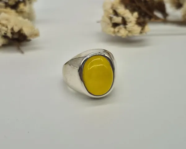 Yellow_Agate_925_Sterling_Silver_Handcrafted_Ring_For_Men_,_Zard_Aqeeq_Ring_