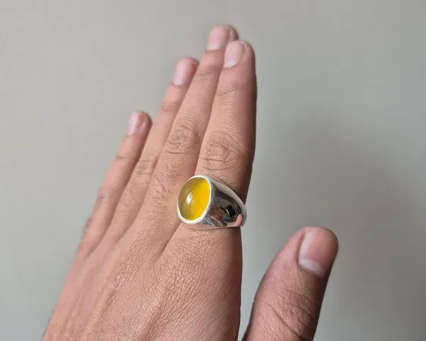 Yellow_Agate_925_Sterling_Silver_Handcrafted_Ring_For_Men_,_Zard_Aqeeq_Ring_