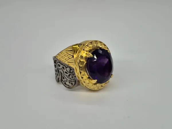 Amethyst_925_Sterling_Silver_Ottoman_Style_Ring_For_Men