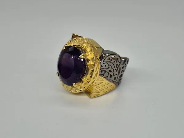 Amethyst_925_Sterling_Silver_Ottoman_Style_Ring_For_Men