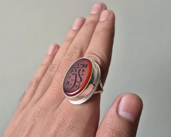 Red_Agate_925_Sterling_Silver_Ya_Rabbi_Engraved_Ring_For_Men