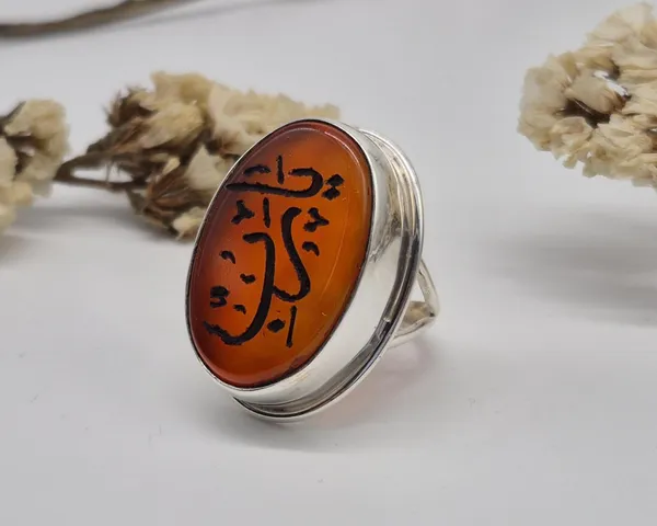 Red_Agate_925_Sterling_Silver_Ya_Rabbi_Engraved_Ring_For_Men