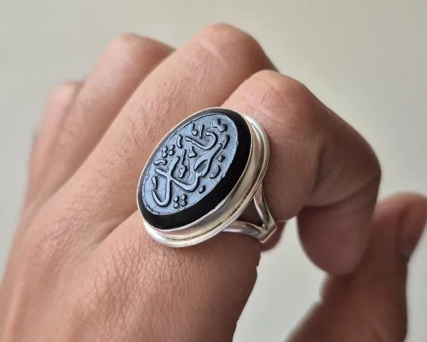 Black_Agate_925_Sterling_Silver_Ya_Jabbar_Engraved_Ring_For_Men