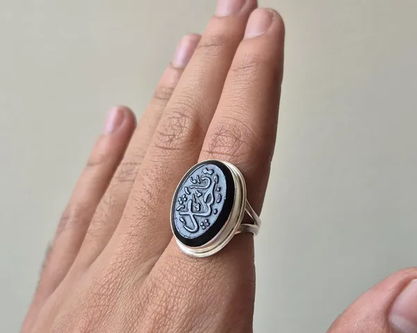 Black_Agate_925_Sterling_Silver_Ya_Jabbar_Engraved_Ring_For_Men