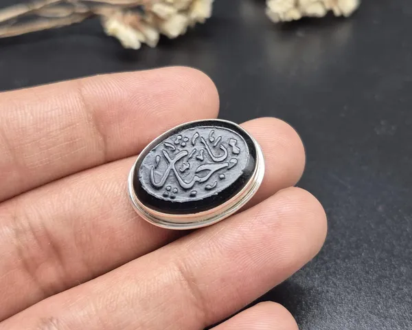 Black_Agate_925_Sterling_Silver_Ya_Jabbar_Engraved_Ring_For_Men